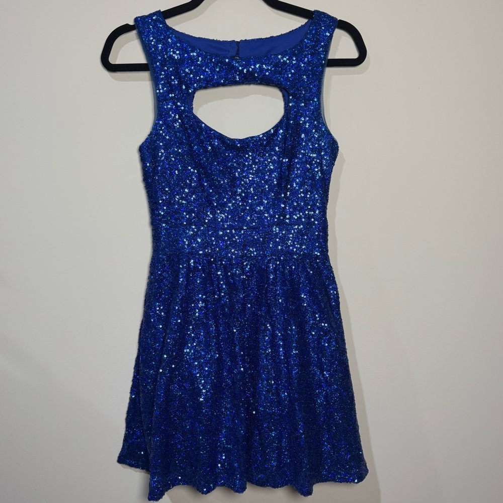 Windsor Royal Blue Sequin Party Dress